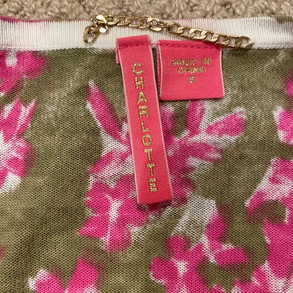 Charlotte Tarantola Floral Button-Down Cardigan Size S - Picture 5 of 11